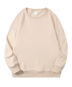 Pure cotton casual solid-color sweatshirt