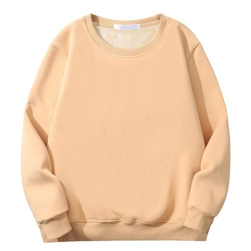 Fashionable round-neck lambskin hoodie