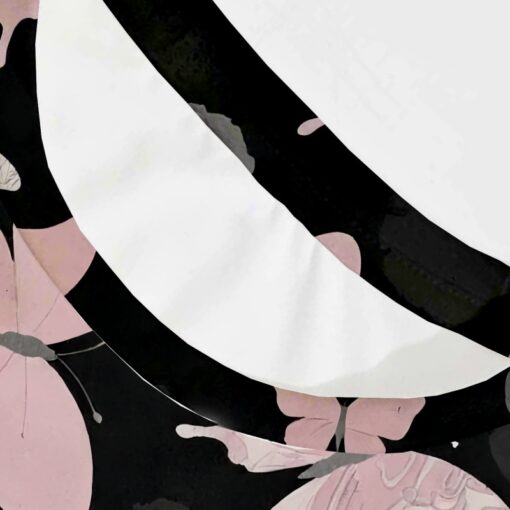 Women's elegant butterfly print top - 图片 5