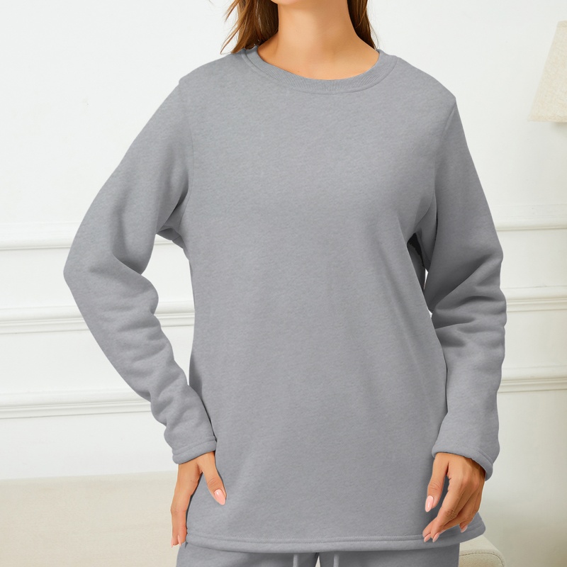 Women's long fleece blouse - Image 3