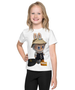 POP MART Labubu Printing Kids crew neck t-shirt P1-74