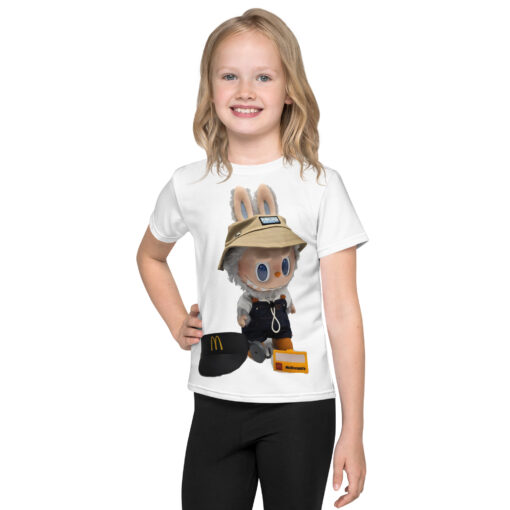 POP MART Labubu Printing Kids crew neck t-shirt P1-74