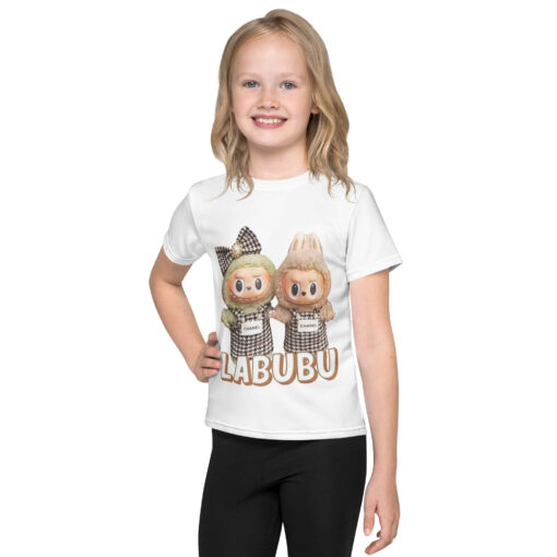 POP MART Labubu Printing Kids crew neck t-shirt P1-34