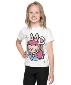 POP MART Labubu Printing Kids crew neck t-shirt P1-115
