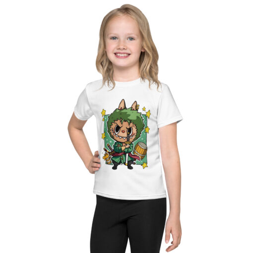POP MART Labubu Printing Kids crew neck t-shirt P0-3