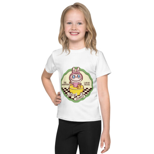 POP MART Labubu Printing Kids crew neck t-shirt P1-183