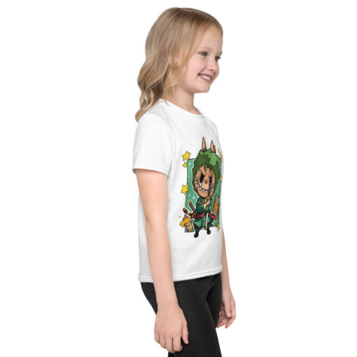 POP MART Labubu Printing Kids crew neck t-shirt P0-3 - Image 4