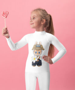 POP MART Labubu Printing Kids Rash Guard P1-50
