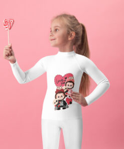 POP MART Labubu Printing Kids Rash Guard P1-5
