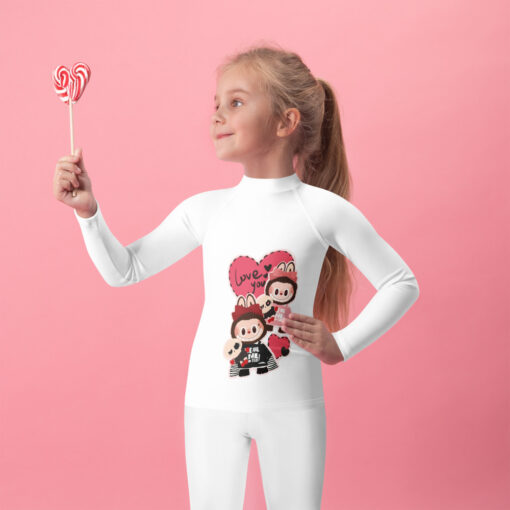 POP MART Labubu Printing Kids Rash Guard P1-5