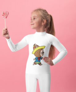 POP MART Labubu Printing Kids Rash Guard P1-157