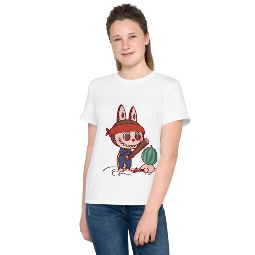 POP MART Labubu Printing Youth crew neck t-shirt P1-133