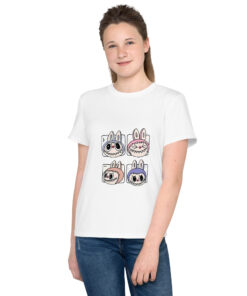 POP MART Labubu Printing Youth crew neck t-shirt P1-185
