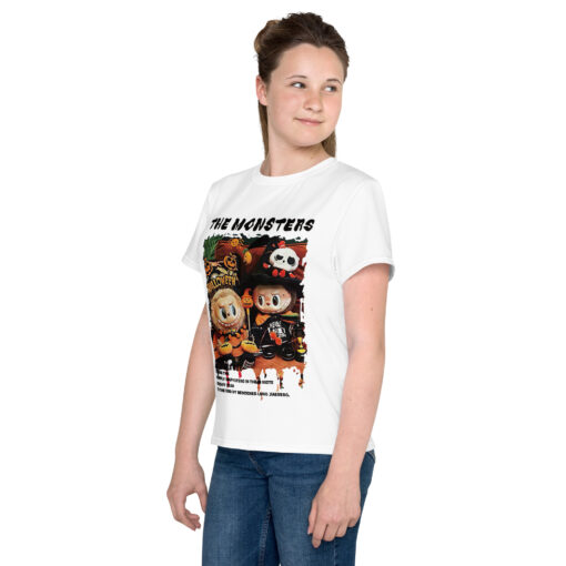 POP MART Labubu Printing Youth crew neck t-shirt P0-20 - Image 3