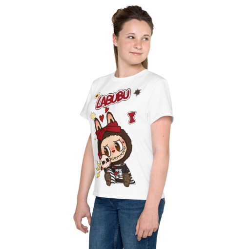 POP MART Labubu Printing Youth crew neck t-shirt P1-208 - Image 3