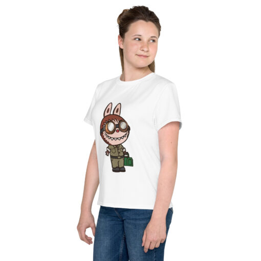 POP MART Labubu Printing Youth crew neck t-shirt P1-164 - Image 3