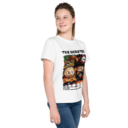 POP MART Labubu Printing Youth crew neck t-shirt P0-20 - Image 4