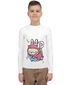 POP MART Labubu Printing Youth Rash Guard P1-115