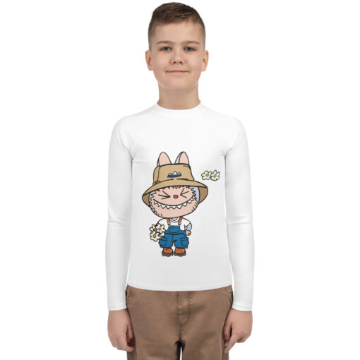 POP MART Labubu Printing Youth Rash Guard P1-153
