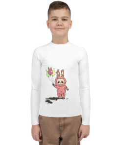 POP MART Labubu Printing Youth Rash Guard P1-91