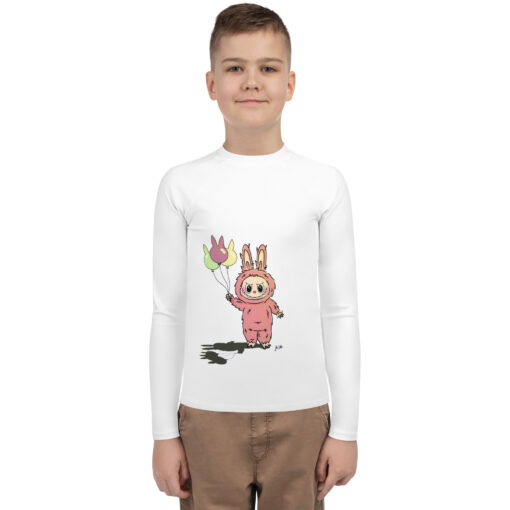 POP MART Labubu Printing Youth Rash Guard P1-91
