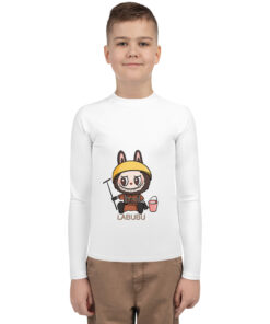 POP MART Labubu Printing Youth Rash Guard P1-129