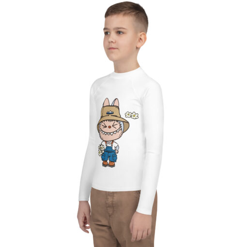 POP MART Labubu Printing Youth Rash Guard P1-153 - Image 3