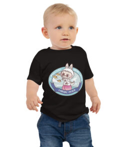 POP MART Labubu Printing Baby Jersey Short Sleeve Tee P1-176