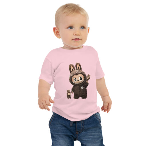 POP MART Labubu Printing Baby Jersey Short Sleeve Tee P1-77 - Image 3