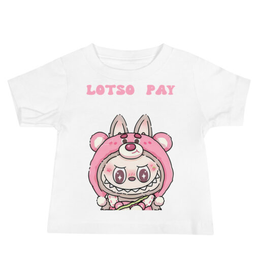 POP MART Labubu Printing Baby Jersey Short Sleeve Tee P0-9 - Image 4