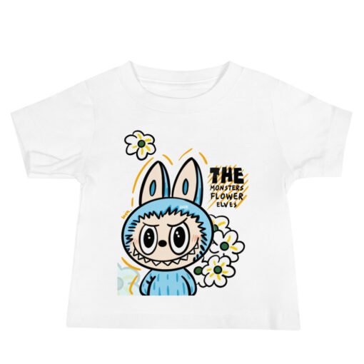 POP MART Labubu Printing Baby Jersey Short Sleeve Tee P1-48 - Image 4