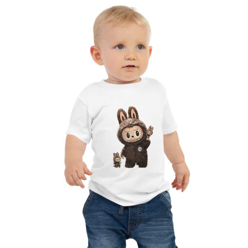 POP MART Labubu Printing Baby Jersey Short Sleeve Tee P1-77 - Image 4