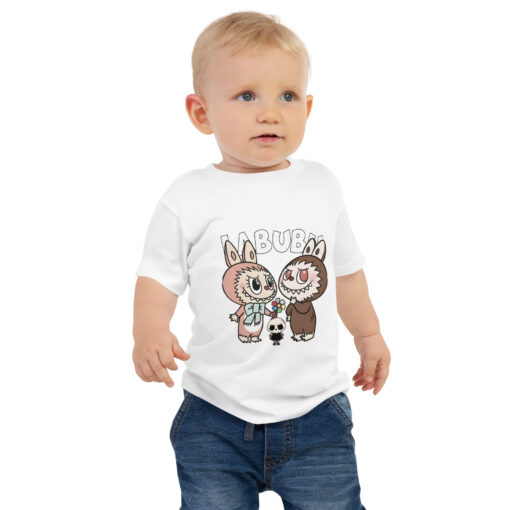 POP MART Labubu Printing Baby Jersey Short Sleeve Tee P1-204 - Image 4