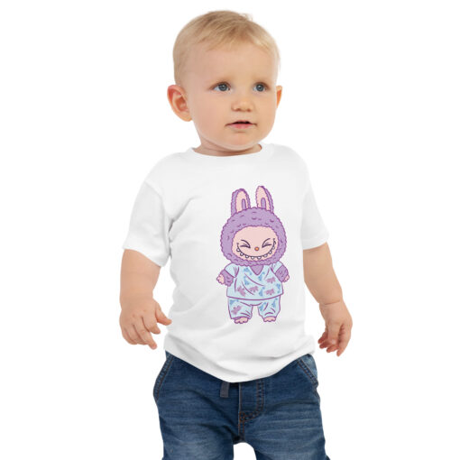 POP MART Labubu Printing Baby Jersey Short Sleeve Tee P3-120 - Image 4