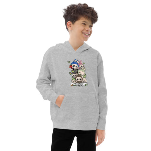 POP MART Labubu Printing Kids fleece hoodie P1-68 - Image 8