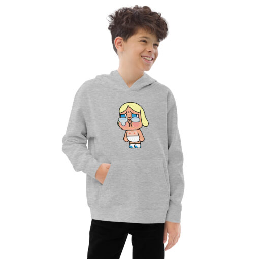 POP MART Labubu Printing Kids fleece hoodie P2-9 - Image 8
