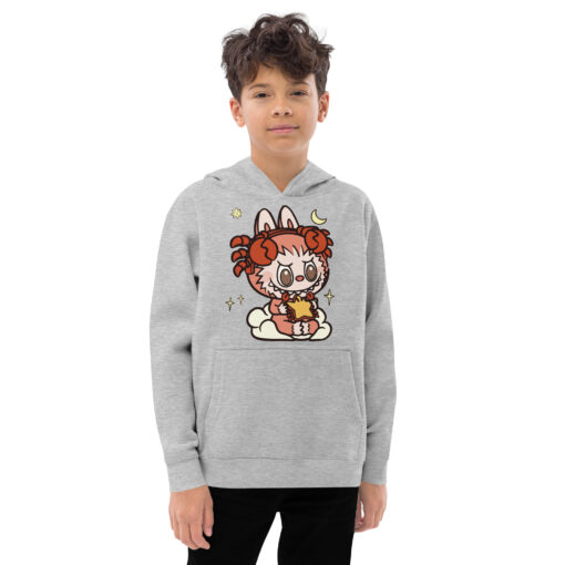 POP MART Labubu Printing Kids fleece hoodie P1-128 - Image 7