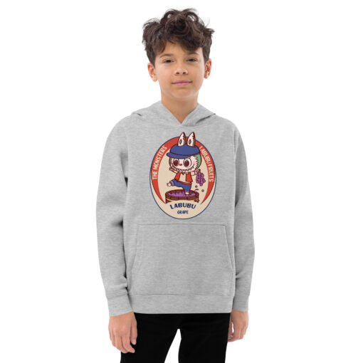 POP MART Labubu Printing Kids fleece hoodie P1-180 - Image 7