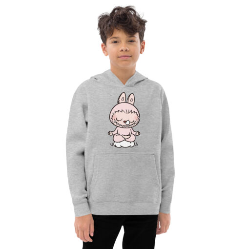 POP MART Labubu Printing Kids fleece hoodie P2-4 - Image 7
