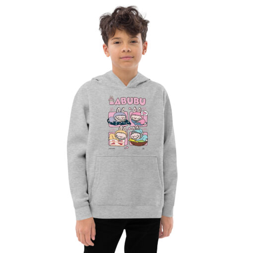 POP MART Labubu Printing Kids fleece hoodie P1-196 - Image 7