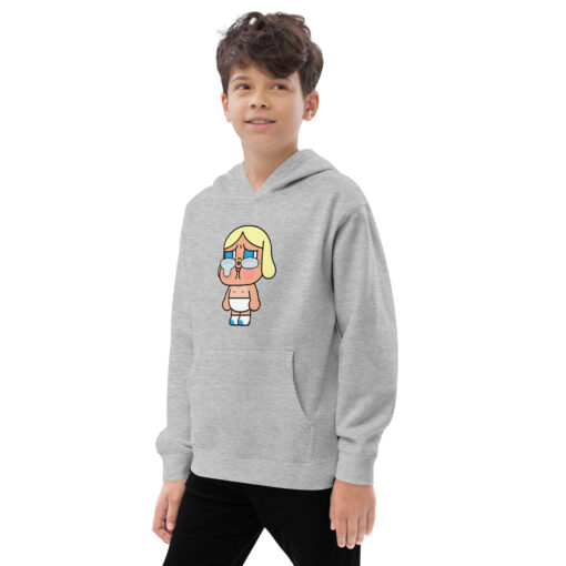 POP MART Labubu Printing Kids fleece hoodie P2-9 - Image 9