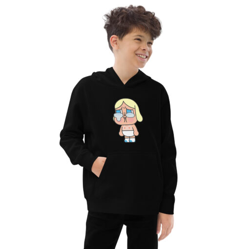 POP MART Labubu Printing Kids fleece hoodie P2-9 - Image 3
