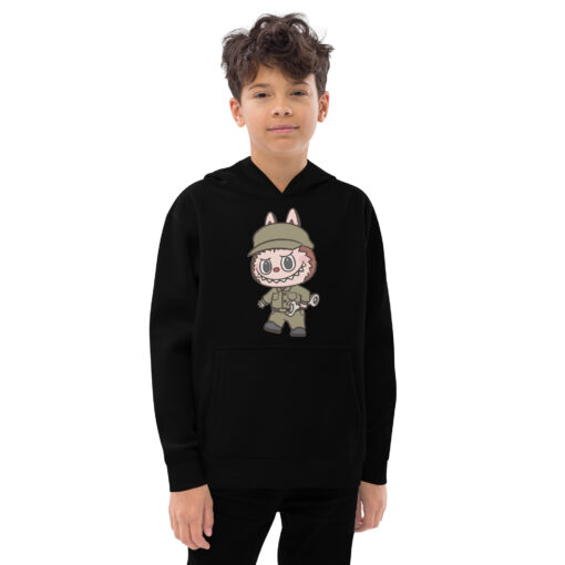 POP MART Labubu Printing Kids fleece hoodie P1-112 - Image 2