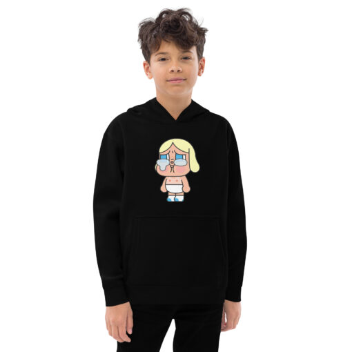 POP MART Labubu Printing Kids fleece hoodie P2-9 - Image 2