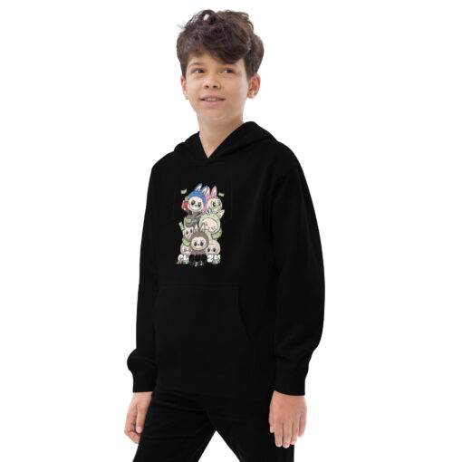 POP MART Labubu Printing Kids fleece hoodie P1-68 - Image 3