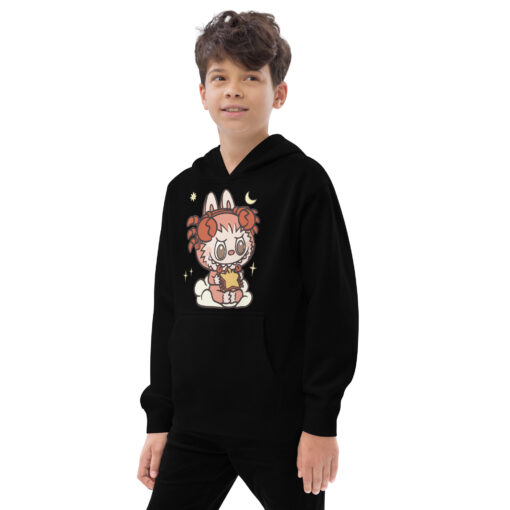 POP MART Labubu Printing Kids fleece hoodie P1-128 - Image 3