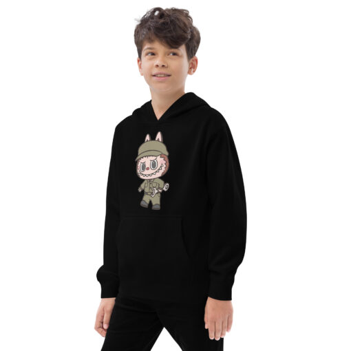 POP MART Labubu Printing Kids fleece hoodie P1-112 - Image 3