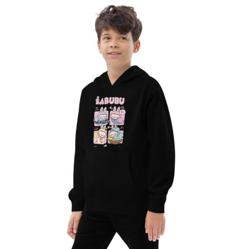 POP MART Labubu Printing Kids fleece hoodie P1-196 - Image 3