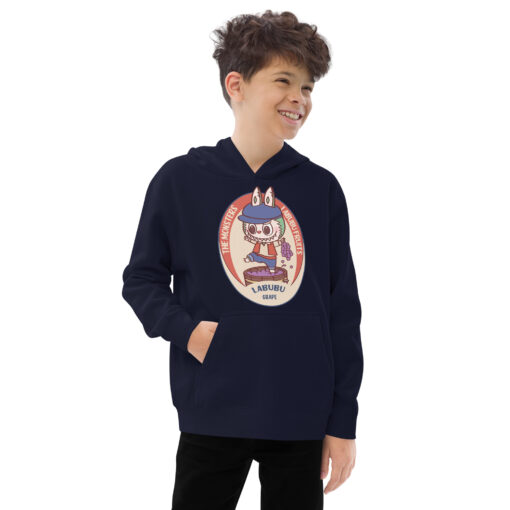 POP MART Labubu Printing Kids fleece hoodie P1-180 - Image 5