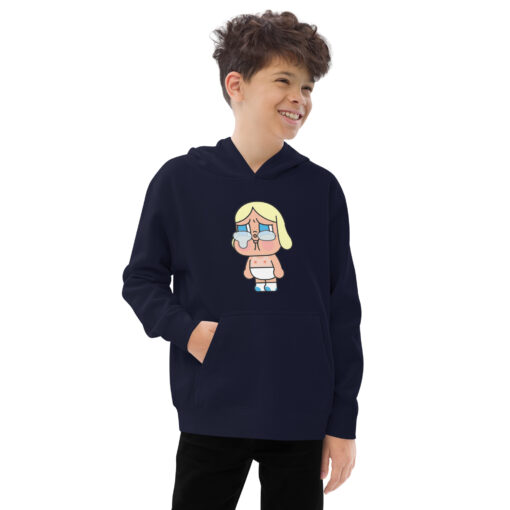 POP MART Labubu Printing Kids fleece hoodie P2-9 - Image 5